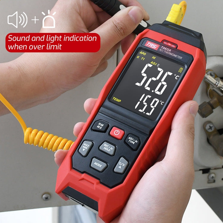 TASI Contact Temperature Meter K-Type Thermocouple Probe Thermometer, Style: TA612C 4 Channels - free shipping - PMC TechLife - Order now!