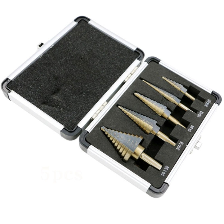 Pagoda Drill Bit High Speed Steel Opener Triangle Handle Stairs Drill Bit(5 In 1 Boxed) - free shipping - PMC TechLife - Order now!