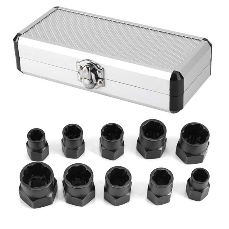 10 PCS / Set Nut Extractor Screw Removal Tool Break Wire Bolt Extractor High - Screws by PMC TechLife | Online Shopping South Africa | PMC TechLife