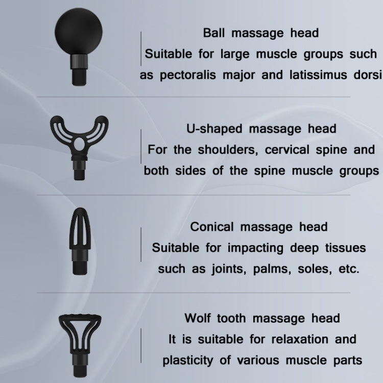 PS818 Variable Speed Vibrating Mini Muscle Fascia Relax Massager, Specification: 12 Gear (Red) - Massage gun & Accessories by PMC TechLife | Online Shopping South Africa | PMC TechLife | Buy Now Pay Later Mobicred