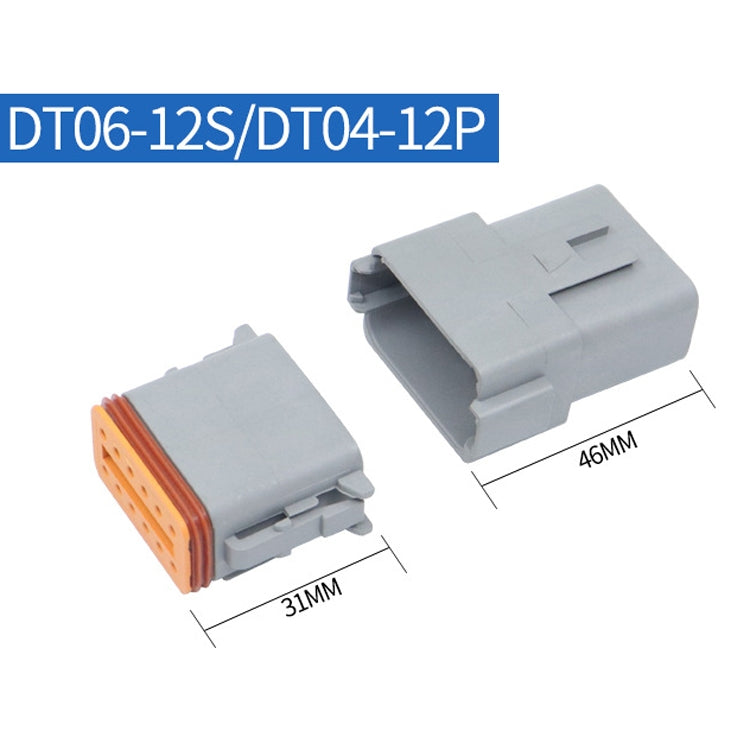 DT04-12P / DT06-12S With Copper Car Waterproof Connector Conductive Connection Terminal - Booster Cable & Clip by PMC TechLife | Online Shopping South Africa | PMC TechLife