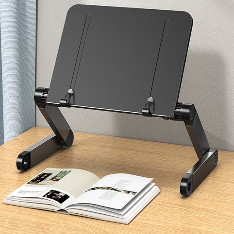L03 Adjustable Lifting Reading Rack Book Holder Laptop Stand,Style： Double Section Black - Holder & Storage Rack by PMC Jewellery | Online Shopping South Africa | PMC Jewellery