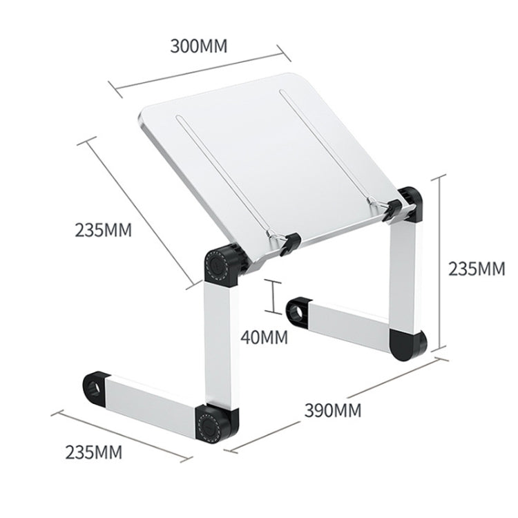 L03 Adjustable Lifting Reading Rack Book Holder Laptop Stand,Style��� Single Section Black - Holder & Storage Rack by PMC TechLife | Online Shopping South Africa | PMC TechLife