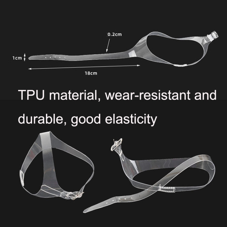 1 Pair Transparent Multi-Function Triangle Invisible Anti-Heel Shoelaces(Transparent) - shoelaces by PMC Jewellery | Online Shopping South Africa | PMC Jewellery