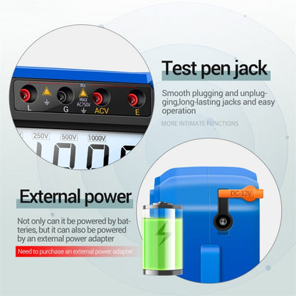 ANENG MH10 Digital High Precision Insulation Resistance Tester(Orange) - Battery & Resistance Tester by ANENG | Online Shopping South Africa | PMC Jewellery | Buy Now Pay Later Mobicred