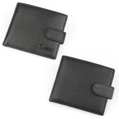 K-8006 Anti-Theft Brush RFID Men Wallet Short Strap Button Multi-Card Layer Men Wallet - Antimagnetic RFID Package by PMC Jewellery | Online Shopping South Africa | PMC Jewellery | Buy Now Pay Later Mobicred