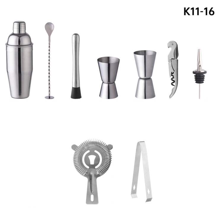 10 In 1 Stainless Steel Bartending Set(K11-16) - Bartending Tools by PMC Jewellery | Online Shopping South Africa | PMC Jewellery