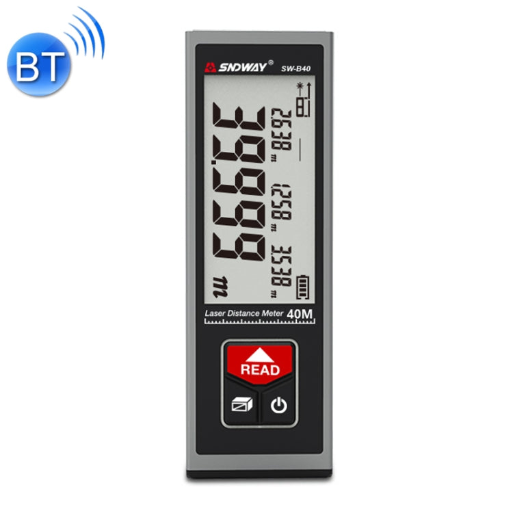 SNDWAY SW-BT40 Laser Rangefinder Infrared Measuring Ruler, Style: 40m Bluetooth Version - free shipping - PMC TechLife - Order now!