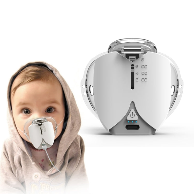 Hands-free Wearable Micro-mesh Nebulizer for Adults and Children ,Style: USB Style(Silver White) - Ultrasonic Atomizer by PMC Jewellery | Online Shopping South Africa | PMC Jewellery