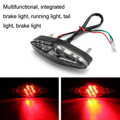 Motorcycle 15LED Brake Light Tail Light Decoration Lamp(White Shell) - Signal Lights by PMC Jewellery | Online Shopping South Africa | PMC Jewellery