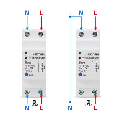 SINOTIMER TM607 Intelligent Wifi Timer Mobile App Home Rail Remote Control Time Switch 80A 85-300V - Other Tester Tool by SINOTIMER | Online Shopping South Africa | PMC Jewellery