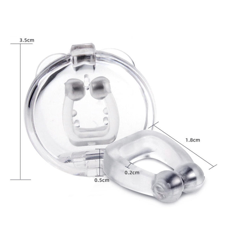 10 PCS Mini Portable Silicone Magnetic Snoring Stopper(Transparent) - Anti Snoring Tools by PMC TechLife | Online Shopping South Africa | PMC TechLife