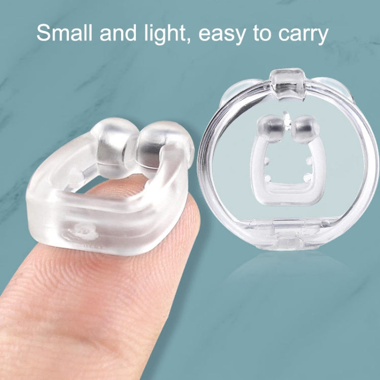 10 PCS Mini Portable Silicone Magnetic Snoring Stopper(Transparent) - Anti Snoring Tools by PMC TechLife | Online Shopping South Africa | PMC TechLife