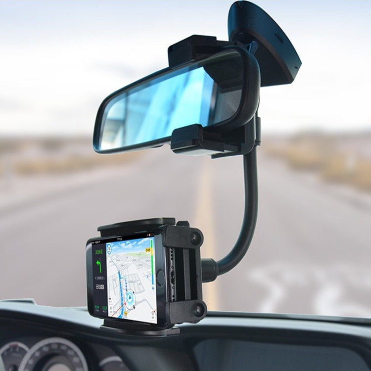 Car Rearview Mirror Hose Bracket Mobile Phone Clip Universal Navigation Bracket - Car Holders by PMC Jewellery | Online Shopping South Africa | PMC Jewellery