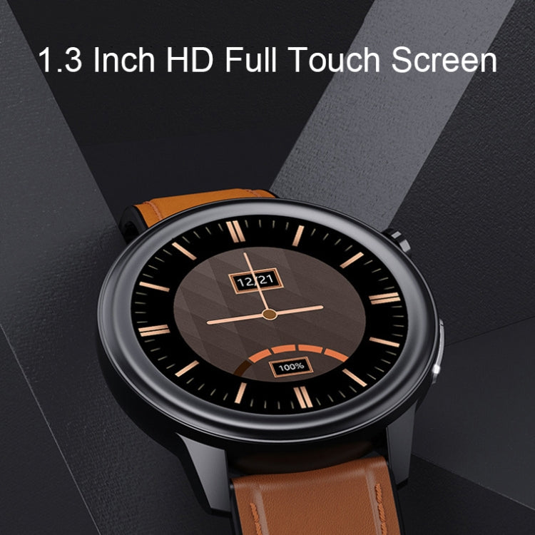 LOANIY E80 1.3 Inch Heart Rate Detection Smart Watch, Color: Brown Leather - Smart Watches by LOANIY | Online Shopping South Africa | PMC Jewellery | Buy Now Pay Later Mobicred