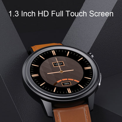 LOANIY E80 1.3 Inch Heart Rate Detection Smart Watch, Color: Brown Leather - Smart Watches by LOANIY | Online Shopping South Africa | PMC Jewellery | Buy Now Pay Later Mobicred