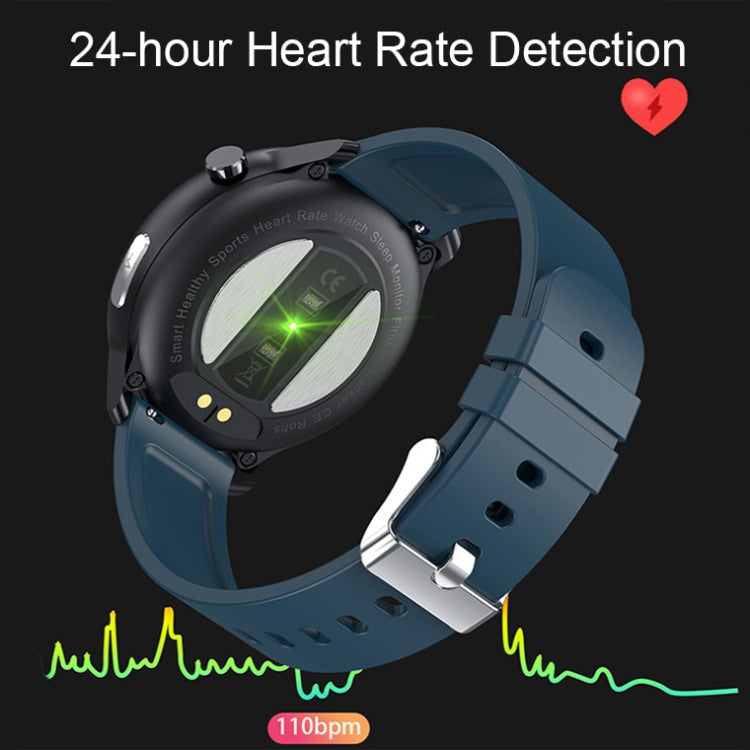 LOANIY E80 1.3 Inch Heart Rate Detection Smart Watch, Color: Brown Leather - Smart Watches by LOANIY | Online Shopping South Africa | PMC Jewellery | Buy Now Pay Later Mobicred