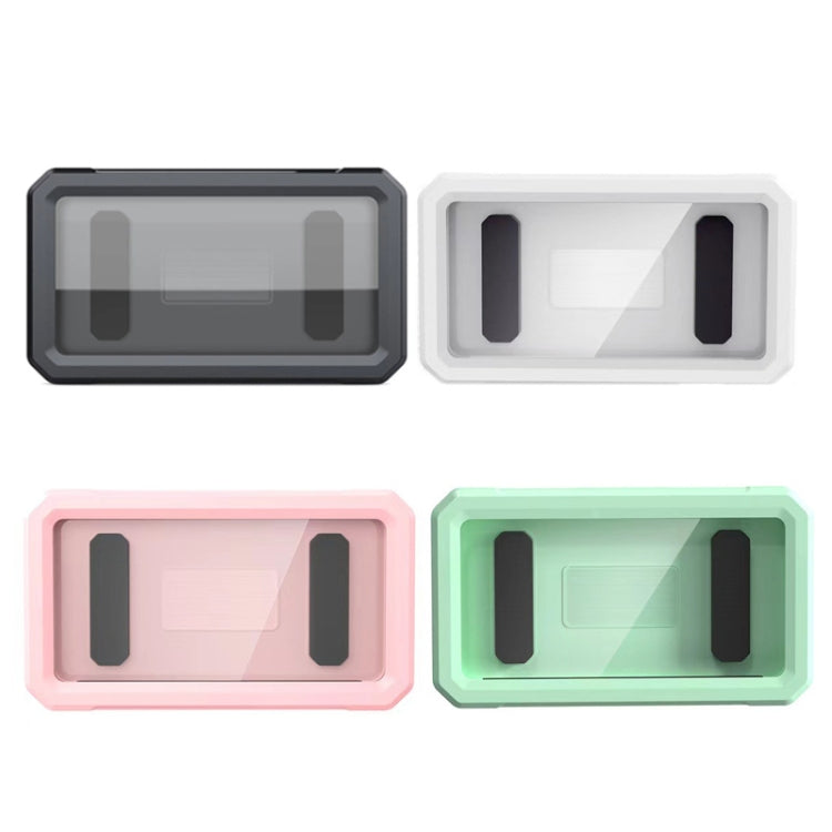 Retractable Rotating Bathroom Water-resistant Mobile Phone Box Wall Mount Mobile Phone Holder(White) - Hand-Sticking Bracket by PMC TechLife | Online Shopping South Africa | PMC TechLife
