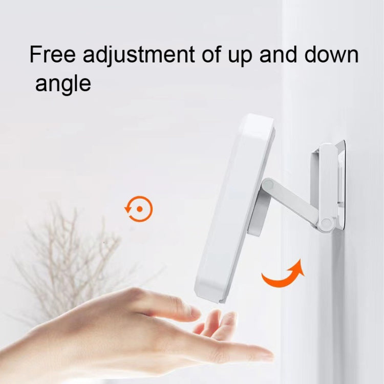 Retractable Rotating Bathroom Water-resistant Mobile Phone Box Wall Mount Mobile Phone Holder(White) - Hand-Sticking Bracket by PMC TechLife | Online Shopping South Africa | PMC TechLife