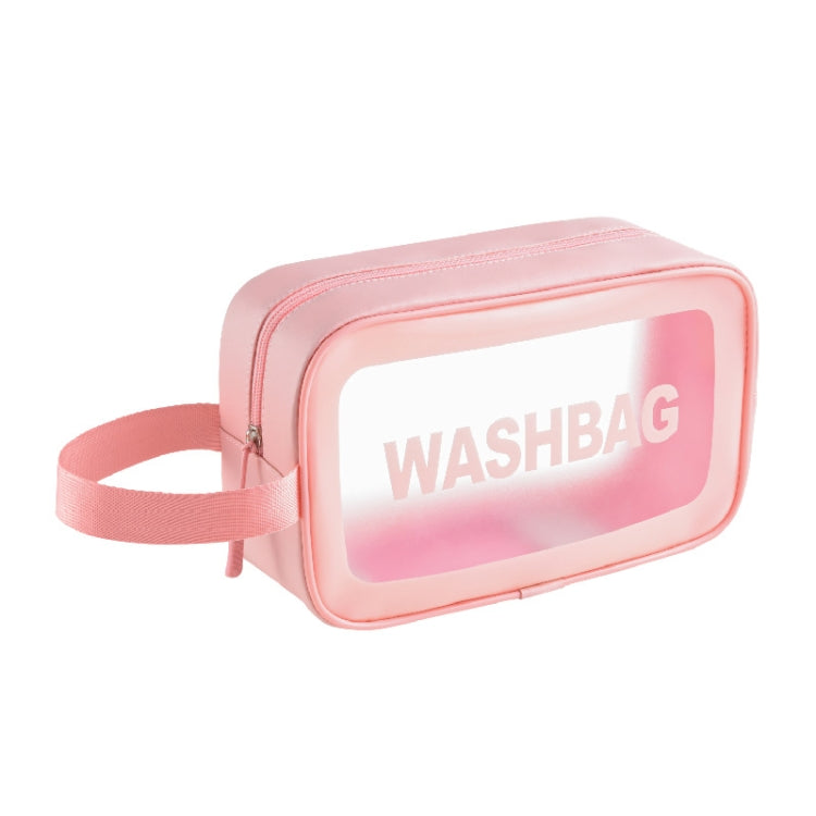 PVC Transparent Waterproof Portable Cosmetic Bag, Size: M (Pink) - Storage Boxes by PMC Jewellery | Online Shopping South Africa | PMC Jewellery