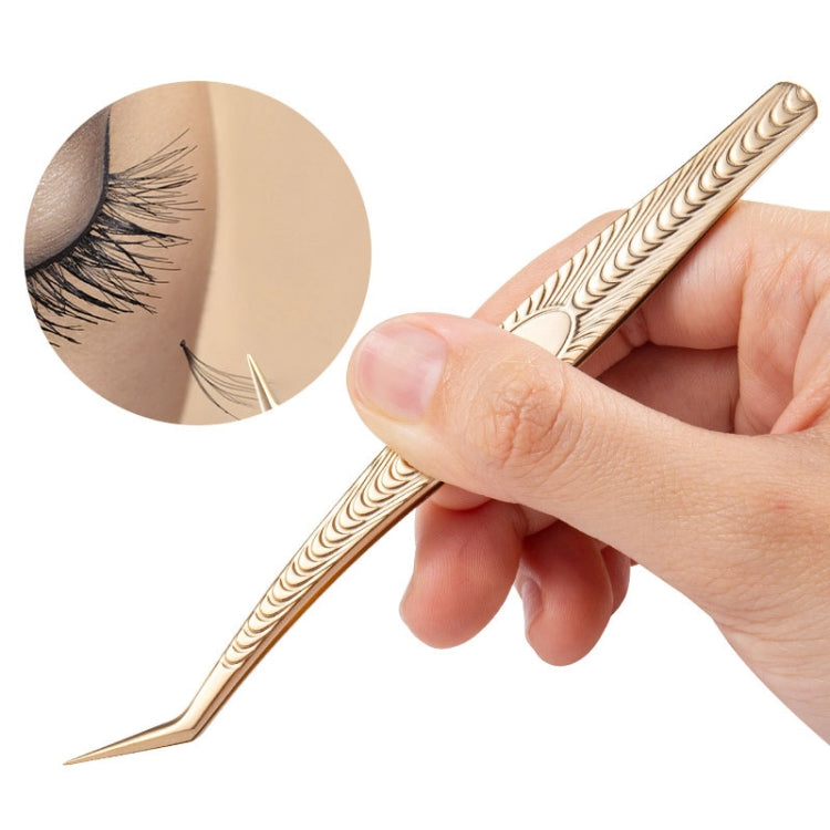 Eyelash Clip Eyelash Tweezers High Precision Eyelash Extension Tool(Peacock Tweezers) - Tools by PMC Jewellery | Online Shopping South Africa | PMC Jewellery