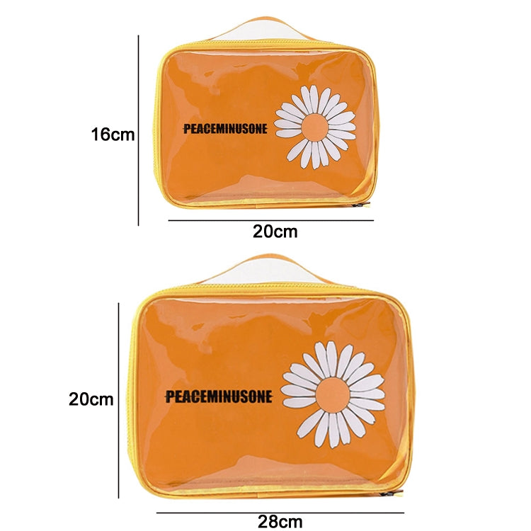 Travel Portable Transparent Large-Capacity Cosmetic Storage Bag, Specification: Small(Mango Yellow) - Storage Boxes by PMC Jewellery | Online Shopping South Africa | PMC Jewellery