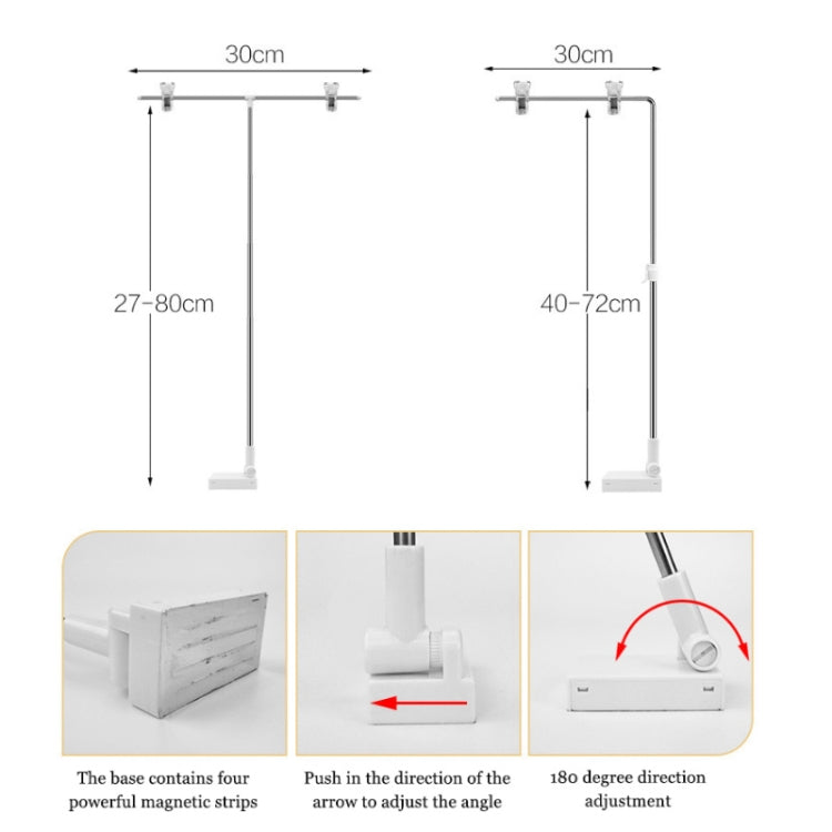 Photography Backdrop Stand Camera Photo Background Props,Style: L-type Magnetic 85cm - Support Stands by PMC TechLife | Online Shopping South Africa | PMC TechLife