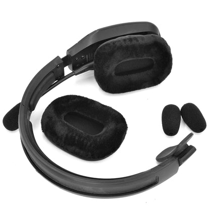 2 PCS  Velvet Earmuffs  For VXI BlueParrott B450-XT B450XT - Earmuff & Pad by PMC Jewellery | Online Shopping South Africa | PMC Jewellery