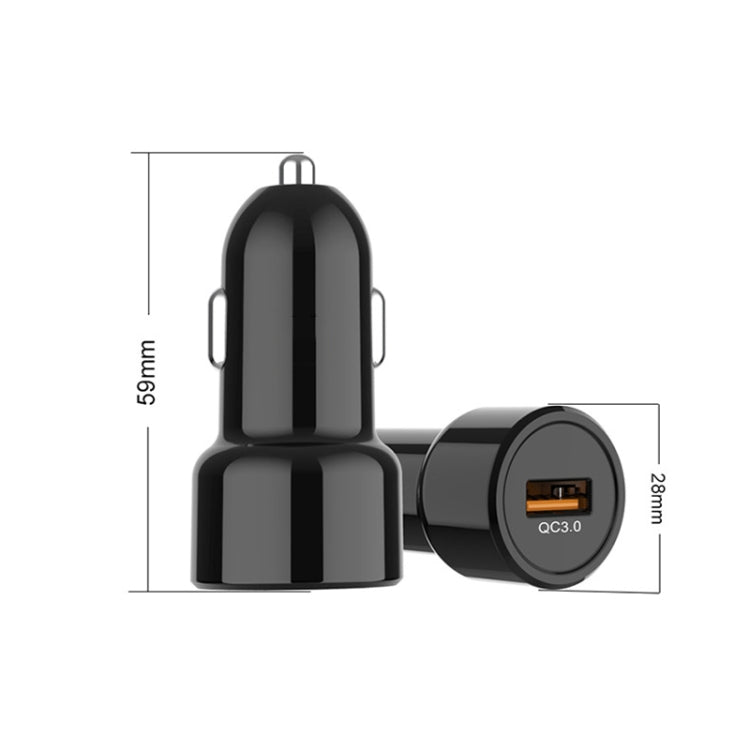 IBD321-Q3 Universal Fireproof Mobile Phone Car Charger, Model: QC3.0+2.4A - Car Charger by PMC TechLife | Online Shopping South Africa | PMC TechLife