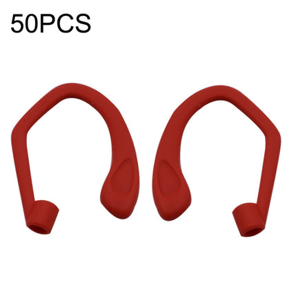 50PCS EG40 For Apple Airpods Pro Sports Wireless Bluetooth Earphone Silicone Non-slip Ear Hook(Red) - Anti-lost & Holder by PMC Jewellery | Online Shopping South Africa | PMC Jewellery