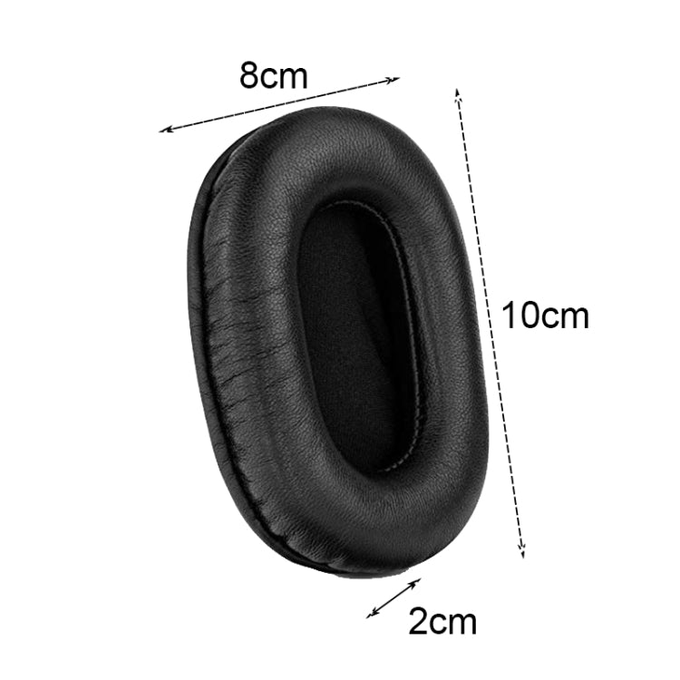 2 PCS Headset Sponge Earmuffs For SONY MDR-7506 / V6 / 900ST, Color: Brown Bright - Earmuff & Pad by PMC Jewellery | Online Shopping South Africa | PMC Jewellery