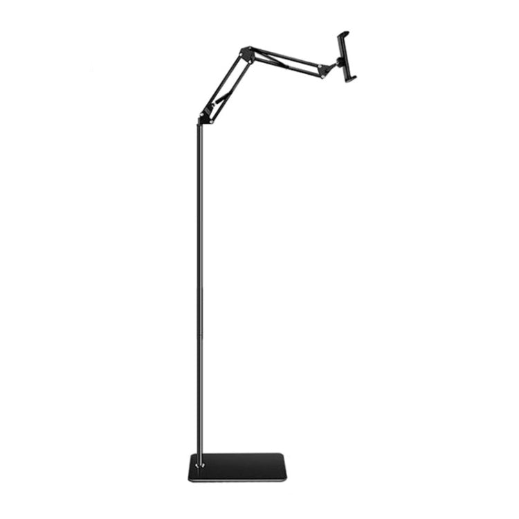 135cm Mobile Phone Tablet Live Broadcast Bedside Lifting Bracket Cantilever Floor Model (Black) - Lazy Bracket by PMC TechLife | Online Shopping South Africa | PMC TechLife