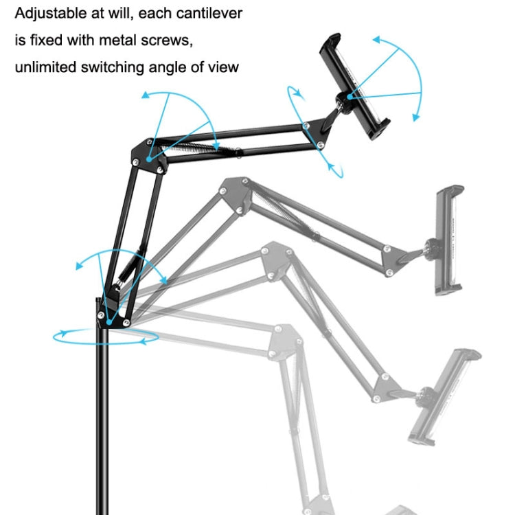 135cm Floor Model Mobile Phone Live Broadcast Bedside Lifting Bracket - Lazy Bracket by PMC TechLife | Online Shopping South Africa | PMC TechLife