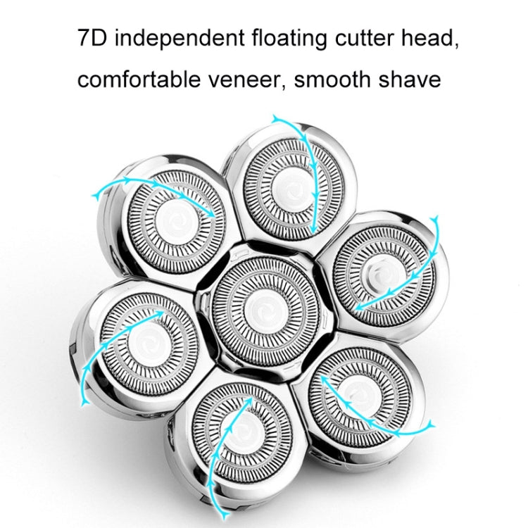 Shaver Replaceable Washable Double Ring Knife Mesh Floating Head 6 Knife Net - Accessories by PMC Jewellery | Online Shopping South Africa | PMC Jewellery