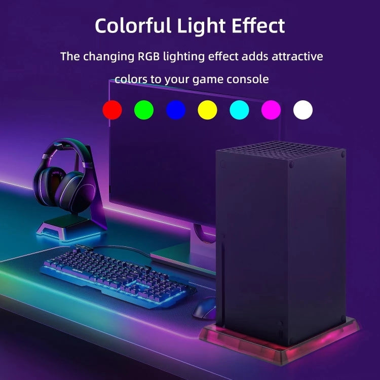 Game Console Symphony Cooling Base For Microsoft Xbox Series X/S(RGB Cooling Base) - Holder by PMC TechLife | Online Shopping South Africa | PMC TechLife