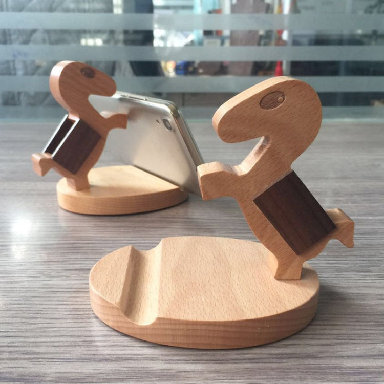 Wooden Mobile Phone Bracket Beech Lazy Mobile Phone Holder,Style: Pony - Desktop Holder by PMC TechLife | Online Shopping South Africa | PMC TechLife