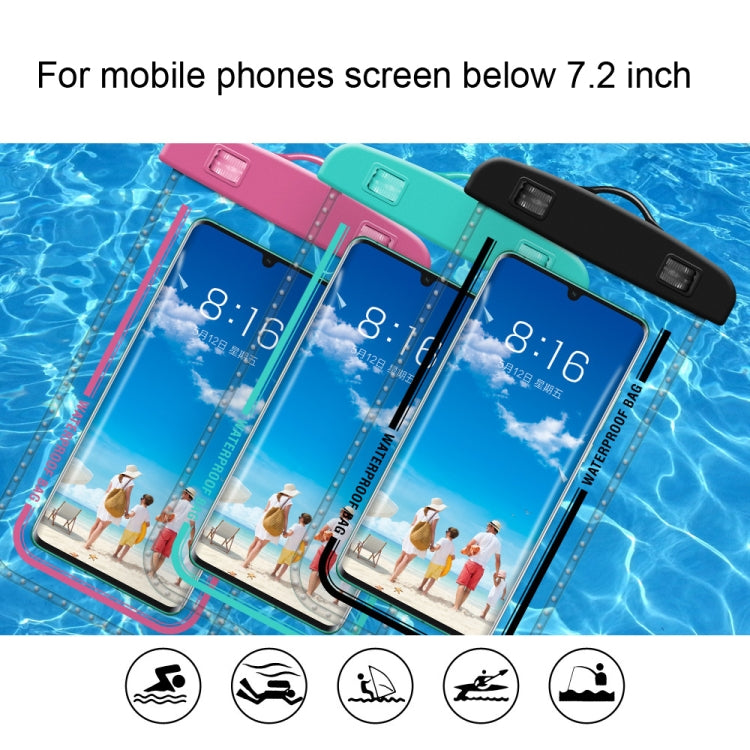 2 PCS Armband Style Transparent Waterproof Cell Phone Case Swimming Cell Phone Bag(Black) - Waterproof Bag by PMC Jewellery | Online Shopping South Africa | PMC Jewellery