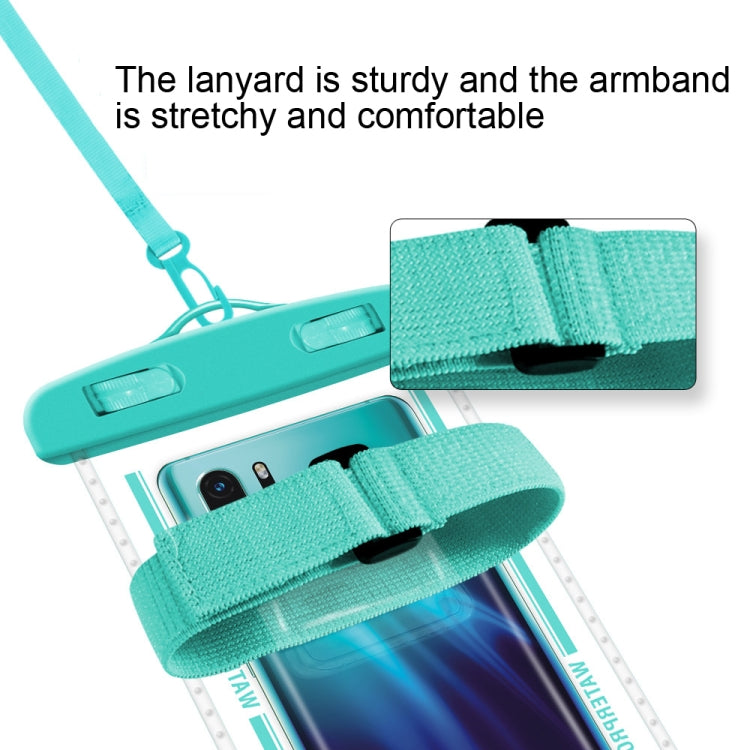 2 PCS Armband Style Transparent Waterproof Cell Phone Case Swimming Cell Phone Bag(Green) - Waterproof Bag by PMC Jewellery | Online Shopping South Africa | PMC Jewellery