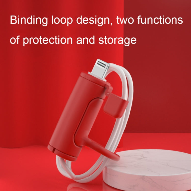 3 PCS Soft Washable Data Cable Silicone Case For Apple, Spec: 8 Pin (Red) - Cable Organizer by PMC TechLife | Online Shopping South Africa | PMC TechLife | Buy Now Pay Later Mobicred
