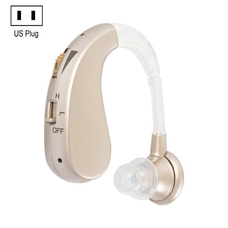 Hearing Aid Audiphones Sound Amplifier US Plug(Golden) - Hearing Aids by PMC TechLife | Online Shopping South Africa | PMC TechLife | Buy Now Pay Later Mobicred