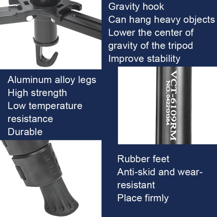 YUNTENG 6109 Camera Overhead Shot Tripod Universal Mobile Phone Live Broadcast Bracket - free shipping - PMC TechLife - Order now!