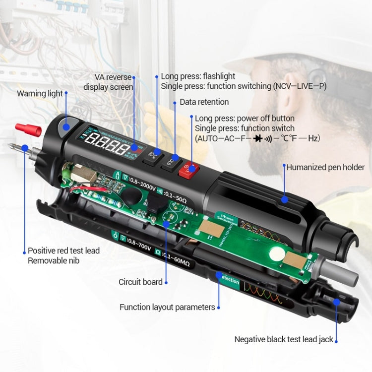 ANENG Multifunction Intelligent Measurement High Precision Multimeter, Model: A3008 - free shipping - PMC TechLife - Order now!