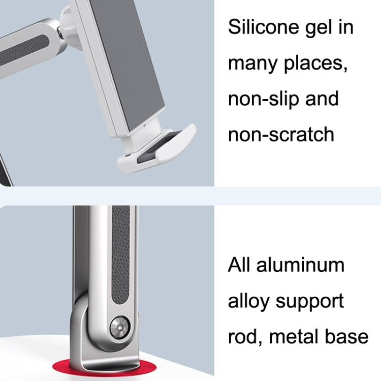 SSKY X38 Desktop Phone Tablet Stand Folding Online Classes Support, Style: Long Arm Version (White) - Desktop Holder by SSKY | Online Shopping South Africa | PMC Jewellery