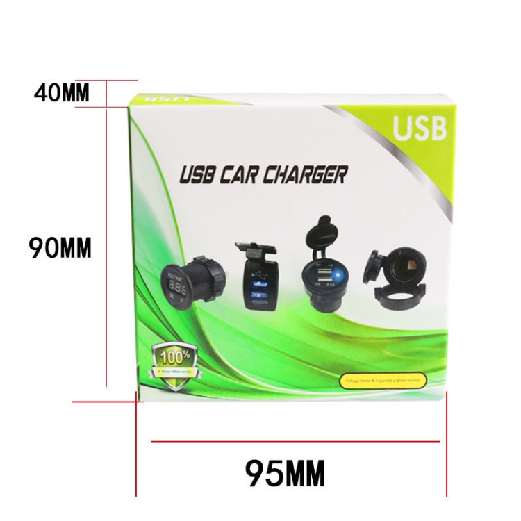 2PCS 2.4 A Motor Boat Trailer Car Modified Square Single USB Car Charger(Black) - DIY Modified Charger by PMC TechLife | Online Shopping South Africa | PMC TechLife
