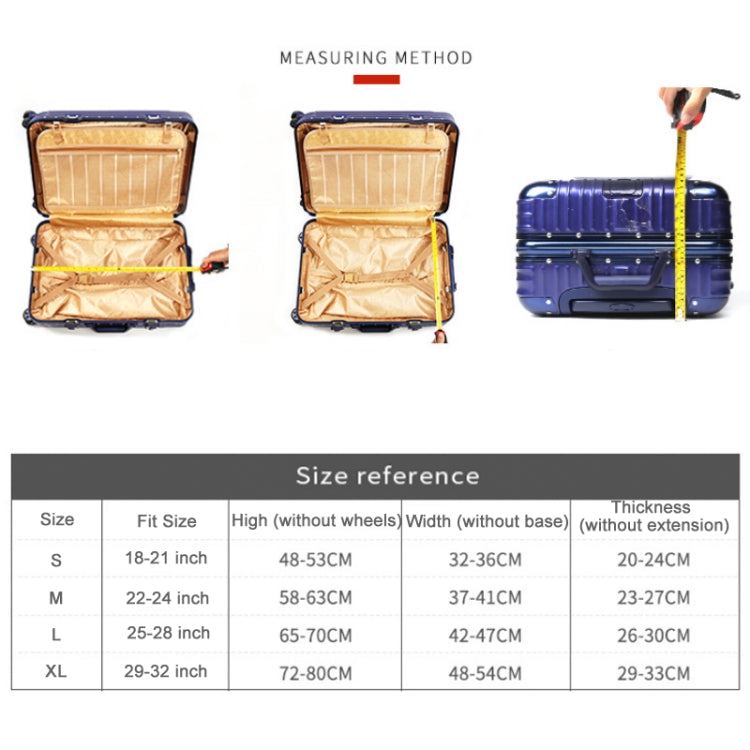 Luggage Thickening Wear-resistant Elastic Anti-dust Protection Cover, Size: M(Worldwide Travel) - Dust Covers by PMC Jewellery | Online Shopping South Africa | PMC Jewellery