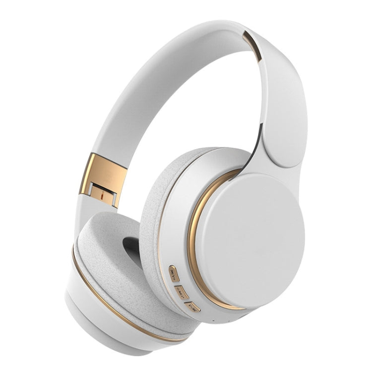 FG-07S Foldable Wireless Headset With Microphone Support AUX/TF Card(White) - Headset & Headphone by PMC Jewellery | Online Shopping South Africa | PMC Jewellery