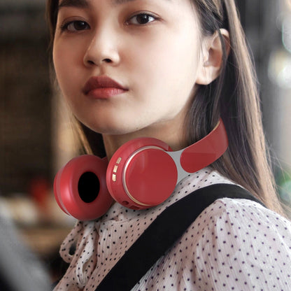FG-07S Foldable Wireless Headset With Microphone Support AUX/TF Card(Red) - Headset & Headphone by PMC Jewellery | Online Shopping South Africa | PMC Jewellery