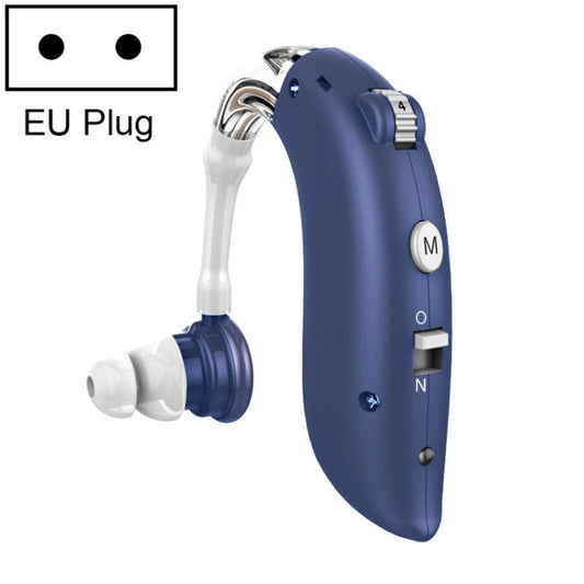 GM-105 Smart Noise Cancelling Ear-hook Rechargeable Elderly Hearing Aids, Spec: EU Plug(Blue) - Hearing Aids by PMC Jewellery | Online Shopping South Africa | PMC Jewellery