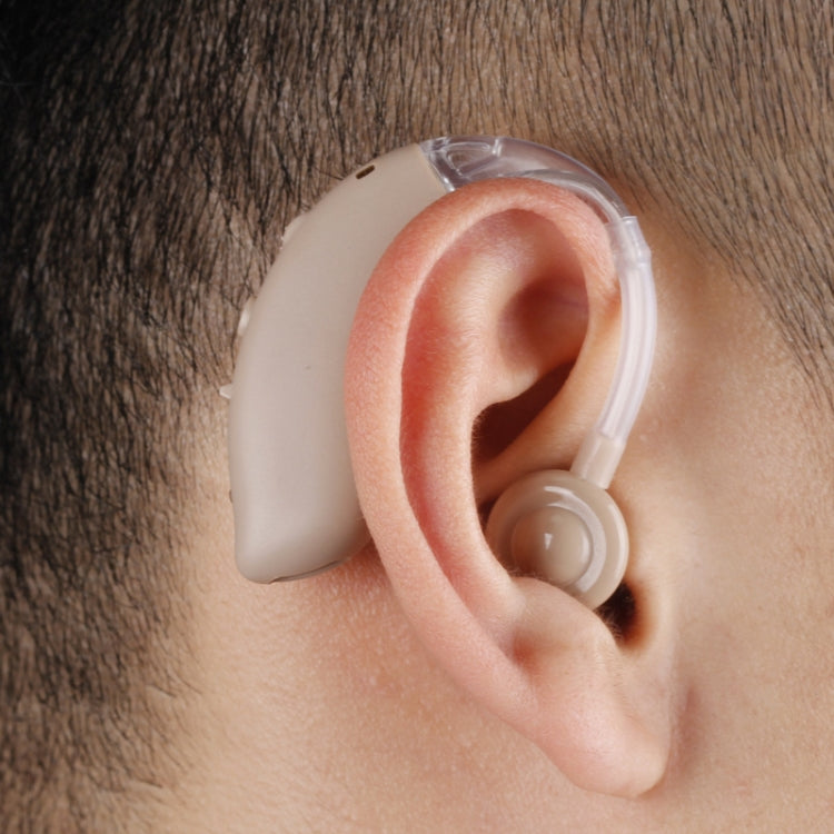 GM-105 Smart Noise Cancelling Ear-hook Rechargeable Elderly Hearing Aids, Spec: EU Plug(Blue) - Hearing Aids by PMC TechLife | Online Shopping South Africa | PMC TechLife