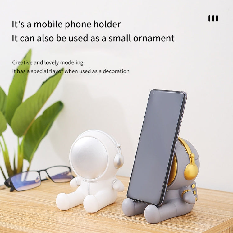 Astronaut Tablet Phone Bracket Desktop Phone Holder Ornaments(Gray) - Desktop Holder by PMC TechLife | Online Shopping South Africa | PMC TechLife